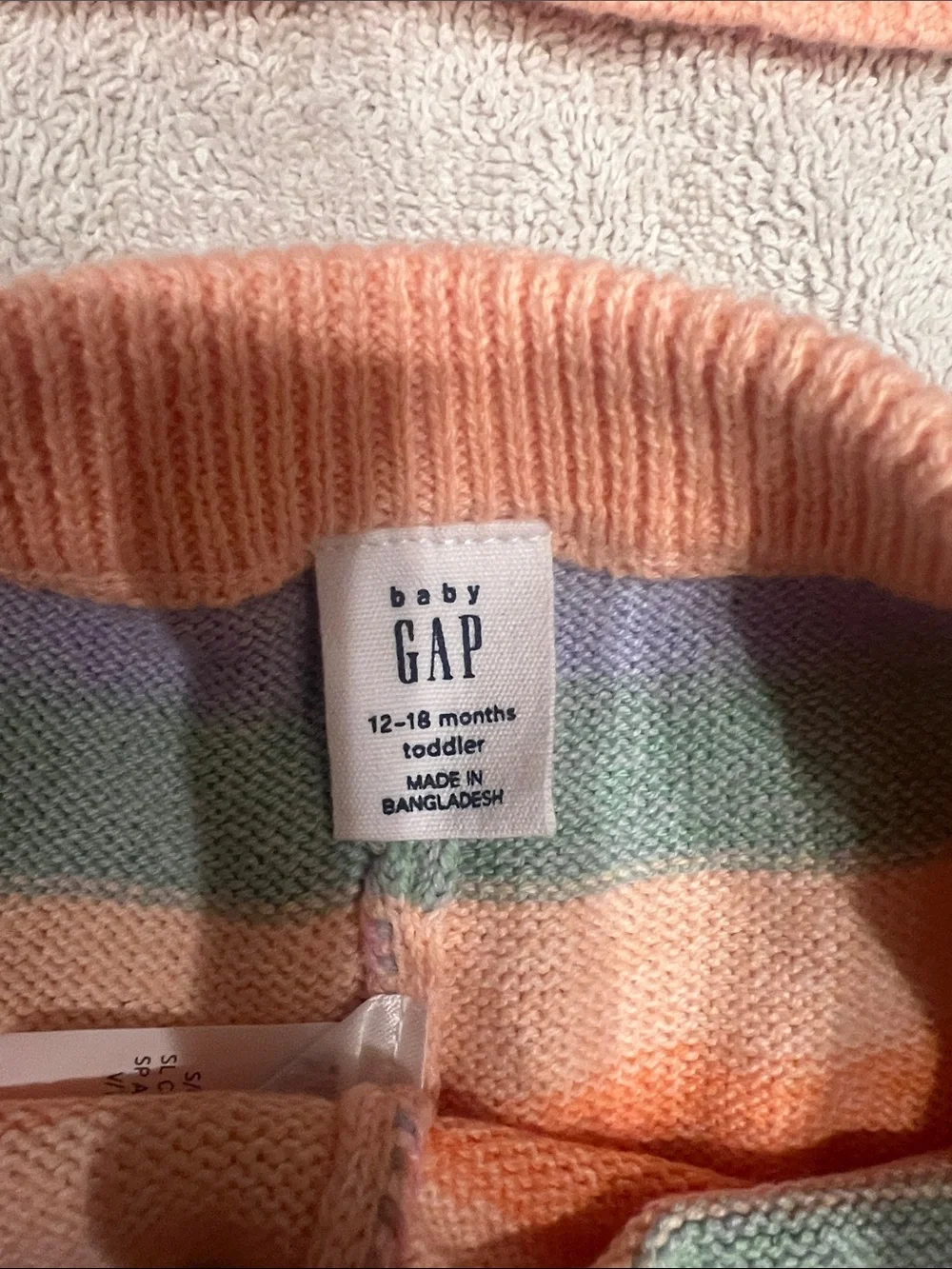 Striped Pastel Knit Tank & Shorts Set - Peach, Lavender, Sage only worn once
